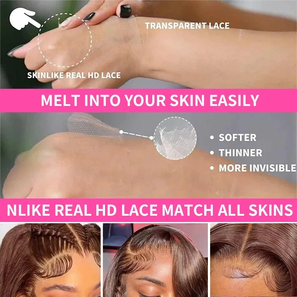 Chocolate Brown Curly Lace Front Human Hair Wigs