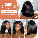 Straight  Bob Lace Front Human Hair Wigs