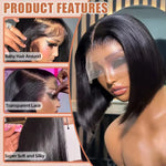 Straight  Bob Lace Front Human Hair Wigs